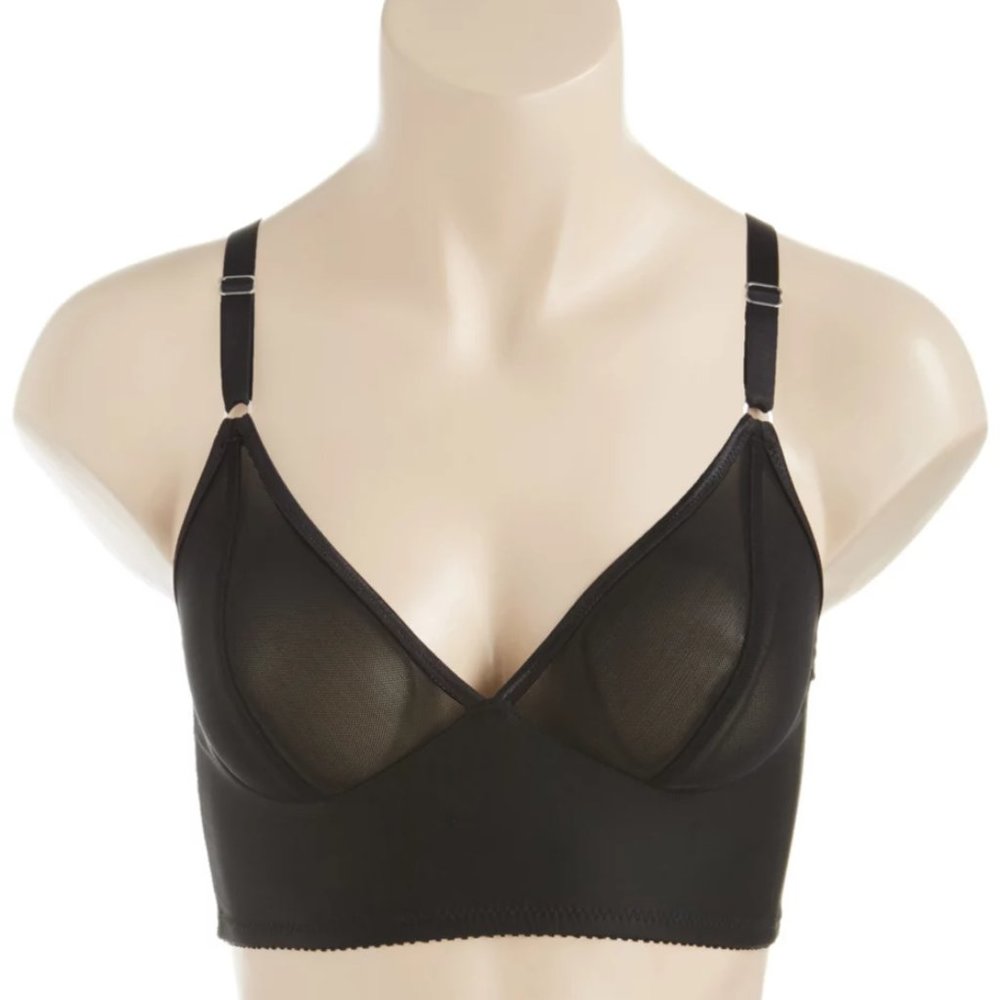 Fortnight Luna Mesh Longline Bra black size 40D